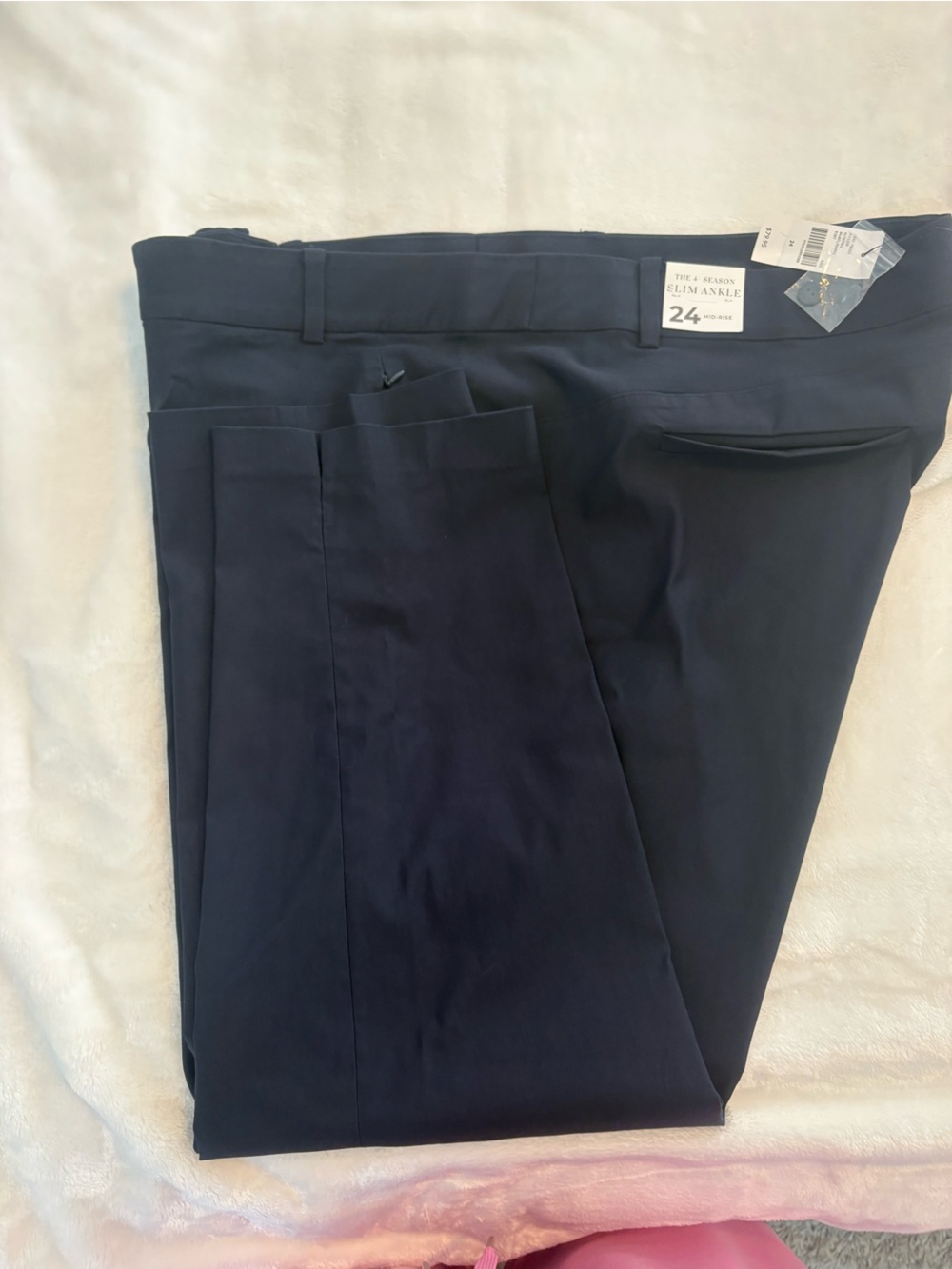 Lane Bryant Navy Straight Leg Pants